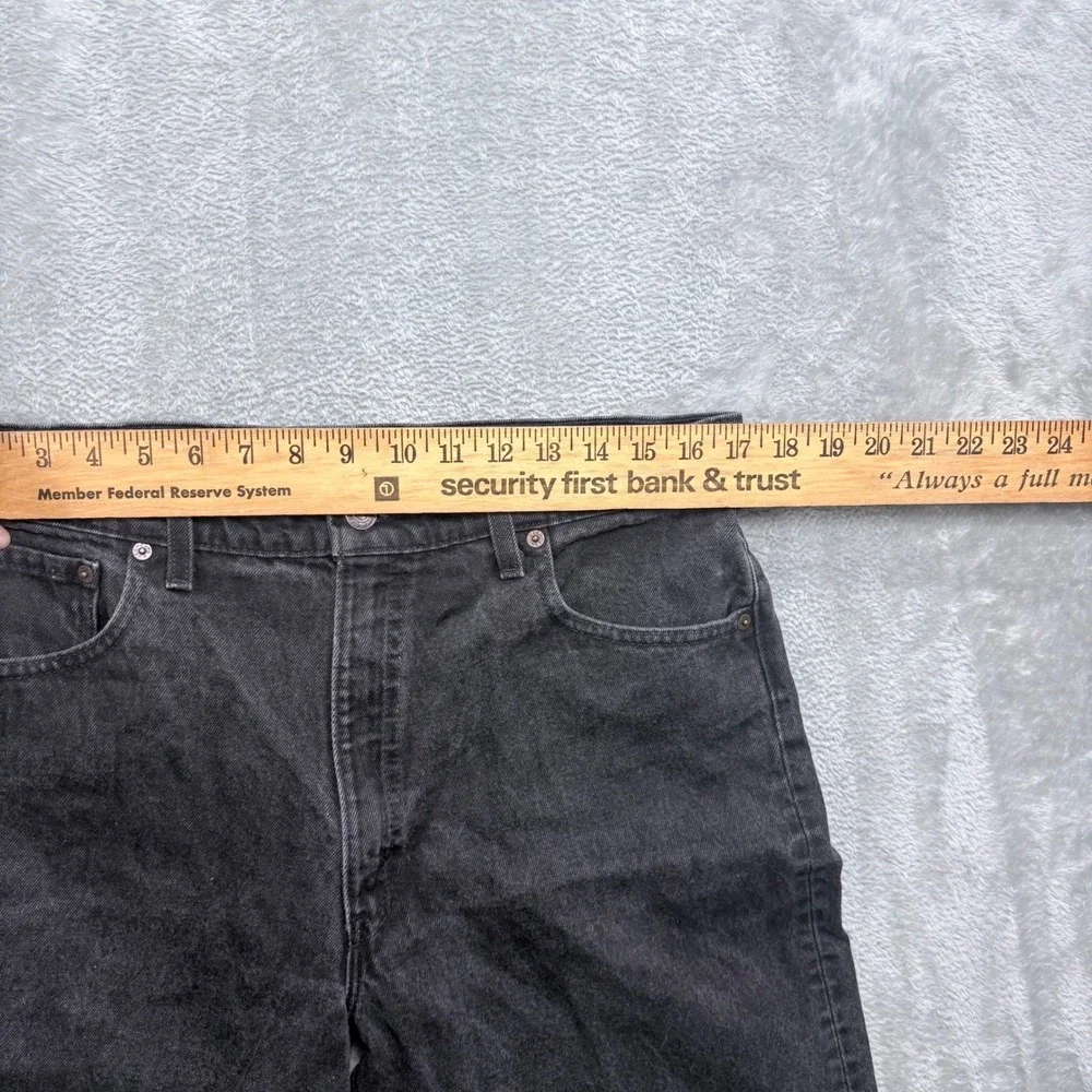 Levi's 550 Jeans Men 36x32 Black Relaxed Fit Tapered Leg Vintage 90s Made in USA